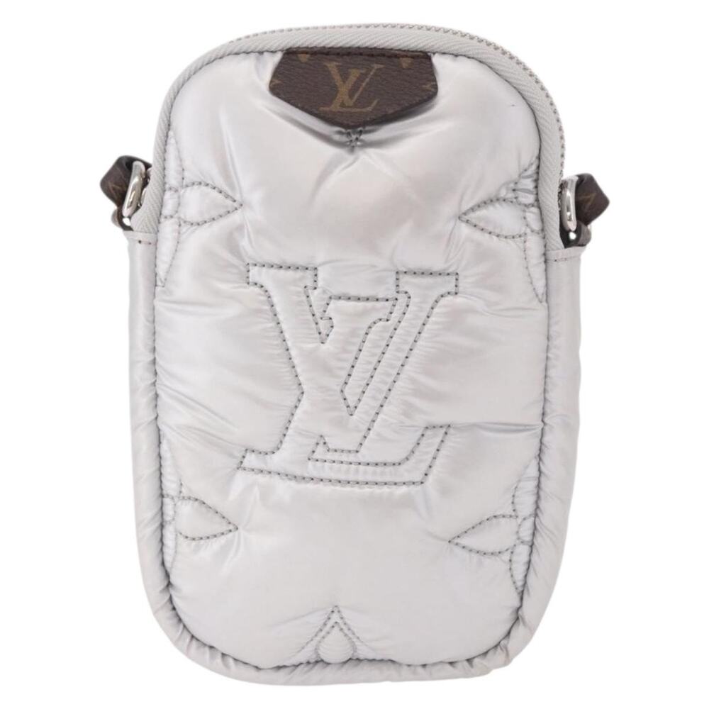 Louis Vuitton Monogram Pillow Phone Pouch Shoulder Bag Silver